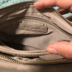 Free people never used grey leather handbag